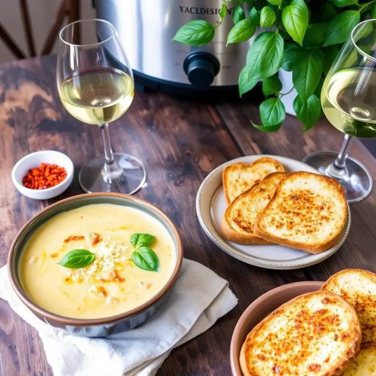 Crockpot Chicken Parmesan Soup