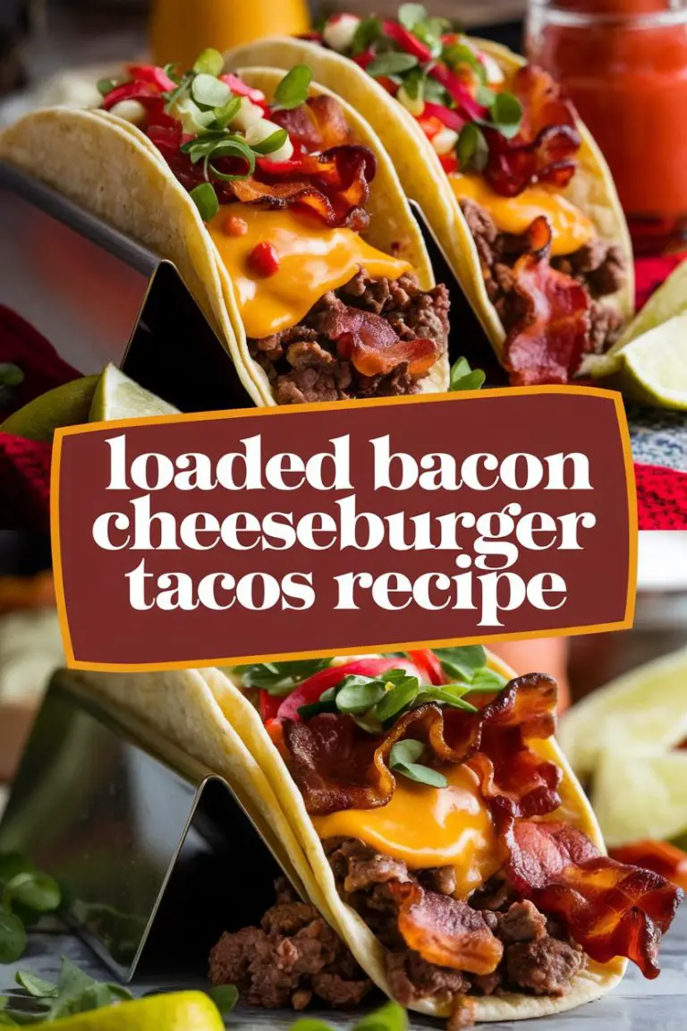 Loaded Bacon Cheeseburger Tacos Recipe